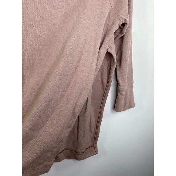 Free People Beach Cream-Ish Grey Side Slit Sweatshirt Women's Size X-Small XS - Picture 4 of 9